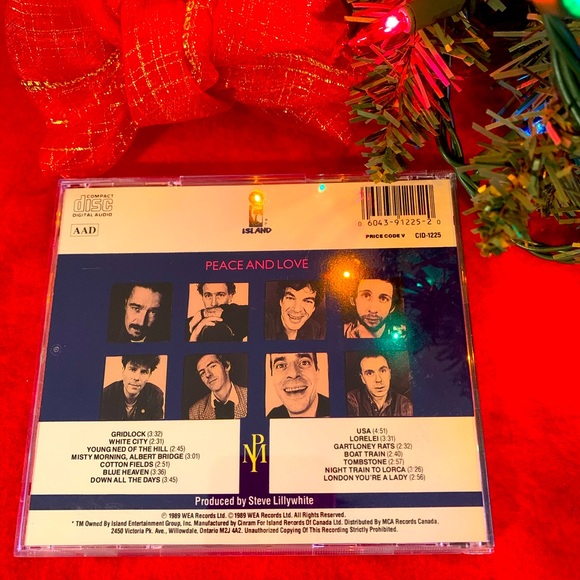 2 for $10, The Pogues, Peace & Love, CD, Perfect Condition. - Picture 2 of 4